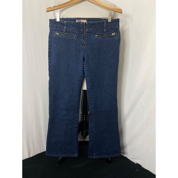 Old Navy Women's Jean’s Blue Denim Vintage Zip Pocket Bootcut Size 10 X 27 - Picture 2 of 11